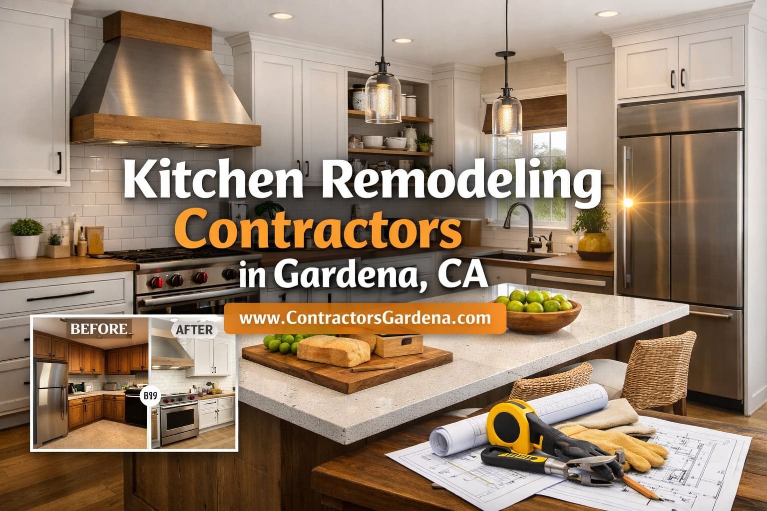 Kitchen Remodeling Project in Gardena CA - Before and After Kitchen Transformation